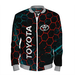 Бомбер мужской Toyota соты, цвет: 3D-меланж