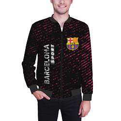 Бомбер мужской БАРСЕЛОНА Barcelona Sport - Потертости, цвет: 3D-черный — фото 2