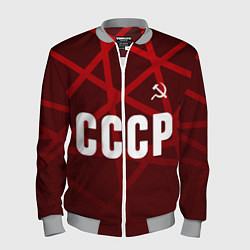 Бомбер мужской СССР КРАСНЫЕ ЛИНИИ, цвет: 3D-меланж