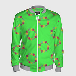 Мужской бомбер ГЕРБАРИЙ ИЗ ЛИСТЬЕВ