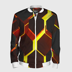 Мужской бомбер Лавовые Соты 3D