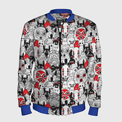 Бомбер мужской Studio Ghibli Stars, цвет: 3D-синий