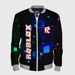 Бомбер мужской ROBLOX неоновые кубики, цвет: 3D-меланж