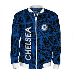 Бомбер мужской CHELSEA F C, цвет: 3D-белый