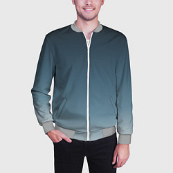 Бомбер мужской GRADIENT shades of blue, цвет: 3D-меланж — фото 2