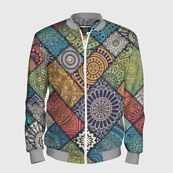 Бомбер мужской Мандала орнамент, цвет: 3D-меланж