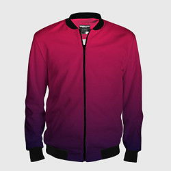 Бомбер мужской RED to dark BLUE GRADIENT, цвет: 3D-черный