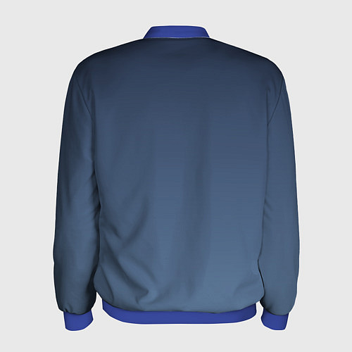 Мужской бомбер Gradient Dark Blue / 3D-Синий – фото 2