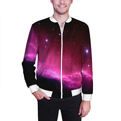 Бомбер мужской Night Nebula, цвет: 3D-белый — фото 2