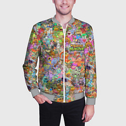 Бомбер мужской MY SINGING MONSTERS Все персонажи, цвет: 3D-меланж — фото 2