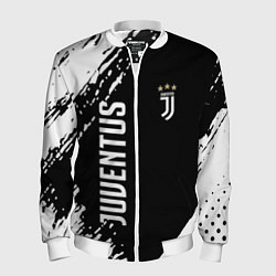 Бомбер мужской Fc juventus фс ювентус, цвет: 3D-белый