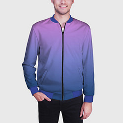 Бомбер мужской PINK-BLUE GRADIENT ГРАДИЕНТ, цвет: 3D-синий — фото 2