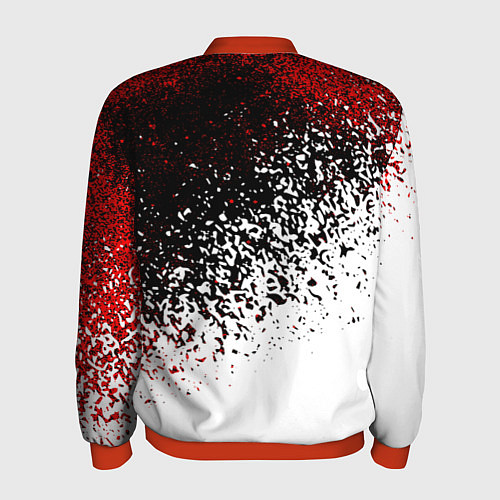 Мужской бомбер Ac milan краска / 3D-Красный – фото 2