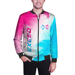 Бомбер мужской Exeed Neon Gradient, цвет: 3D-черный — фото 2