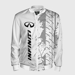 Бомбер мужской Infiniti speed на светлом фоне со следами шин: по-, цвет: 3D-белый