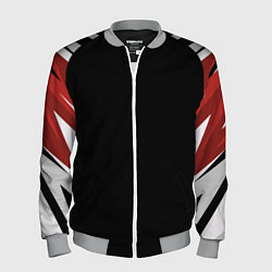 Мужской бомбер Кроссфит униформа - Красная абстракция