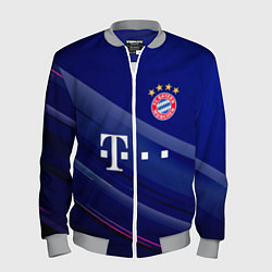 Бомбер мужской Bayern munchen Абстракция, цвет: 3D-меланж