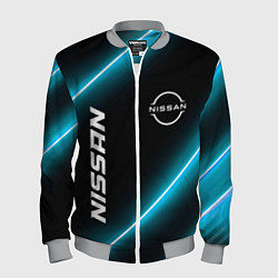 Бомбер мужской Nissan неоновые лампы, цвет: 3D-меланж