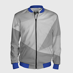 Мужской бомбер Геометрические серые фигуры