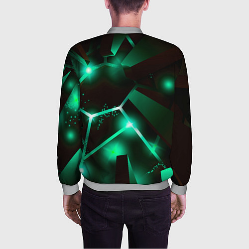 Мужской бомбер Free Fire разлом плит / 3D-Меланж – фото 4