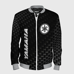 Мужской бомбер Yamaha карбоновый фон