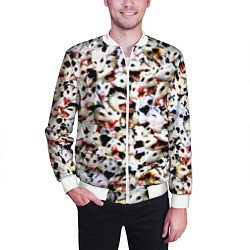 Бомбер мужской Опоссумы, цвет: 3D-белый — фото 2