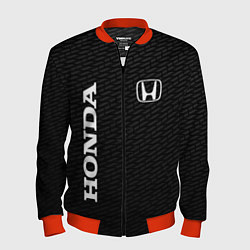 Бомбер мужской Honda карбон, цвет: 3D-красный