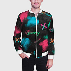 Бомбер мужской ANARCHY CS GO, цвет: 3D-белый — фото 2