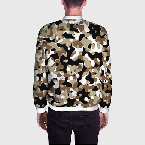 Мужской бомбер Камуфляж Open Terrain / 3D-Белый – фото 4