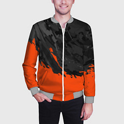 Бомбер мужской Black & Orange, цвет: 3D-меланж — фото 2