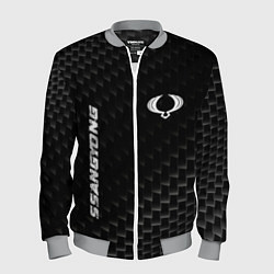Бомбер мужской SsangYong карбоновый фон, цвет: 3D-меланж
