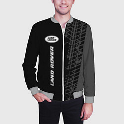 Бомбер мужской Land Rover speed на темном фоне со следами шин: по, цвет: 3D-меланж — фото 2