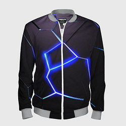 Бомбер мужской Неоновый разлом плит, цвет: 3D-меланж