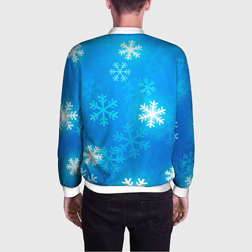 Мужской бомбер Зима 2023 / 3D-Белый – фото 4