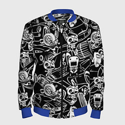 Бомбер мужской JDM Pattern, цвет: 3D-синий