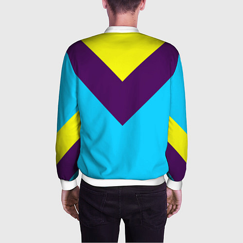 Мужской бомбер FIRM как в 80х / 3D-Белый – фото 4