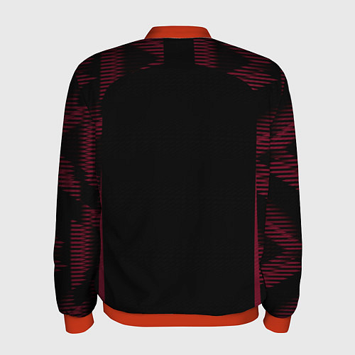 Мужской бомбер Сборная Германии ЧМ 2022 выездная / 3D-Красный – фото 2