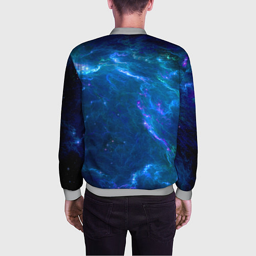 Мужской бомбер Бескрайний космос - Nasa / 3D-Меланж – фото 4