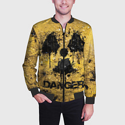 Бомбер мужской Danger radiation, цвет: 3D-черный — фото 2
