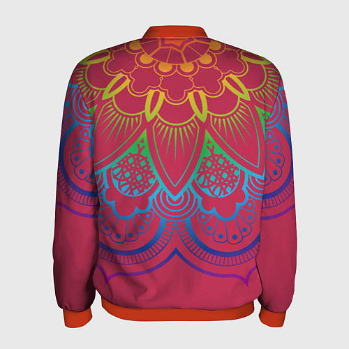 Мужской бомбер Viva magenta mandala / 3D-Красный – фото 2