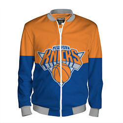 Бомбер мужской Нью-Йорк Никс НБА, цвет: 3D-меланж