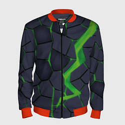 Мужской бомбер Зелёный неон