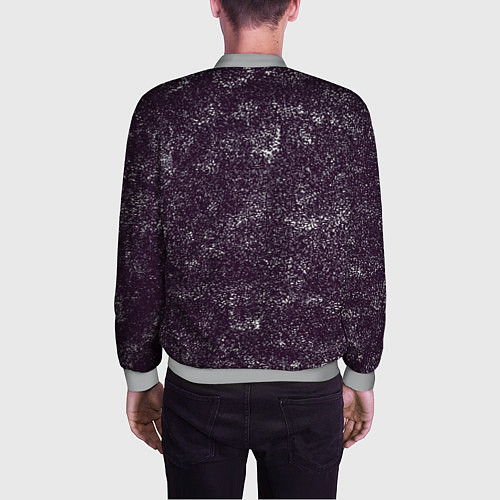 Мужской бомбер Гранжевая шумовая текстура / 3D-Меланж – фото 4