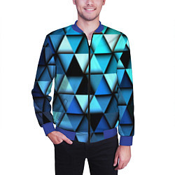 Бомбер мужской Blue triangle, цвет: 3D-синий — фото 2