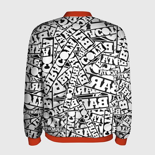 Мужской бомбер Baracota Stickers / 3D-Красный – фото 2