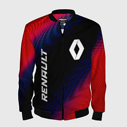 Мужской бомбер Renault красный карбон