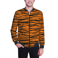 Бомбер мужской Тигра, цвет: 3D-черный — фото 2