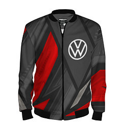 Бомбер мужской Volkswagen sports racing, цвет: 3D-черный