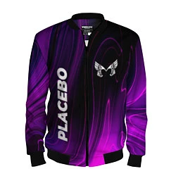 Бомбер мужской Placebo violet plasma, цвет: 3D-черный