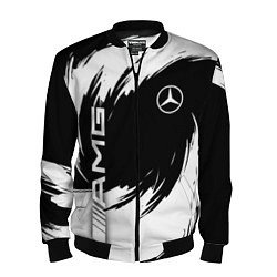 Бомбер мужской Mercedes benz - white color, цвет: 3D-черный